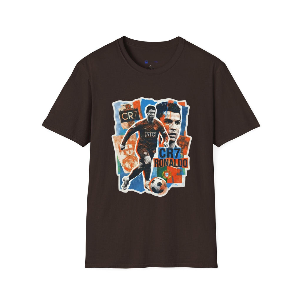 CR7 Soccer Graphic T-Shirt — Vintage Collage World Cup 2026 Fan Inspired.