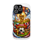 Soccer Magnetic Impact-Resistant Phone Case — FIFA Trophy Design