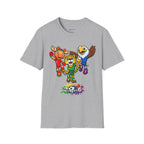 Kids Mascot Team T-Shirt — Cheerful Moose, Cheetah & Eagle Design