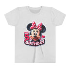 Minnie Mouse Happy 5th Birthday Youth Tee