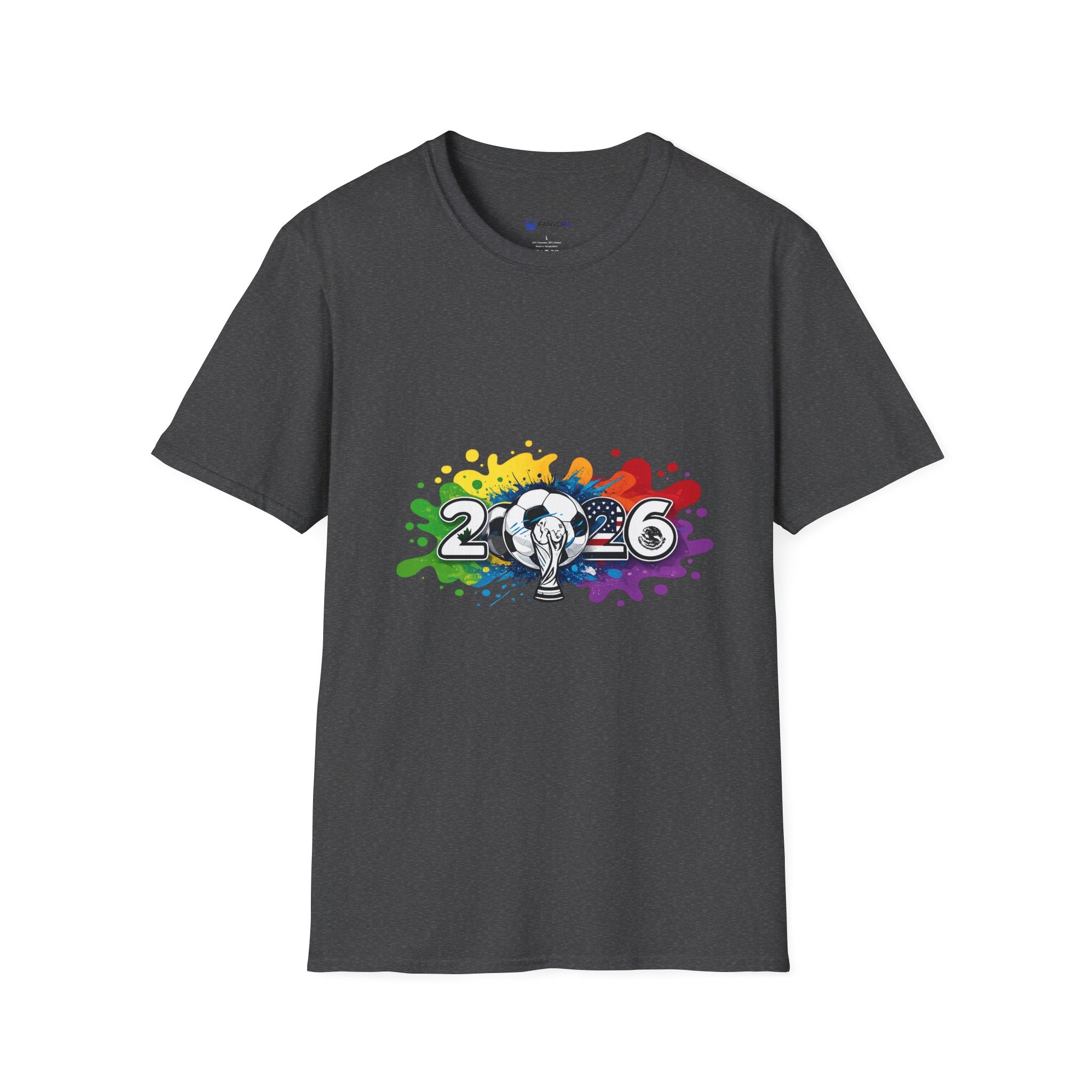2026 Rainbow Soccer T‑Shirt — Pride Soccer Fan Shirt