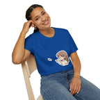 Kawaii Girl Blowing Hearts T-Shirt — Cute Anime Graphic Tee