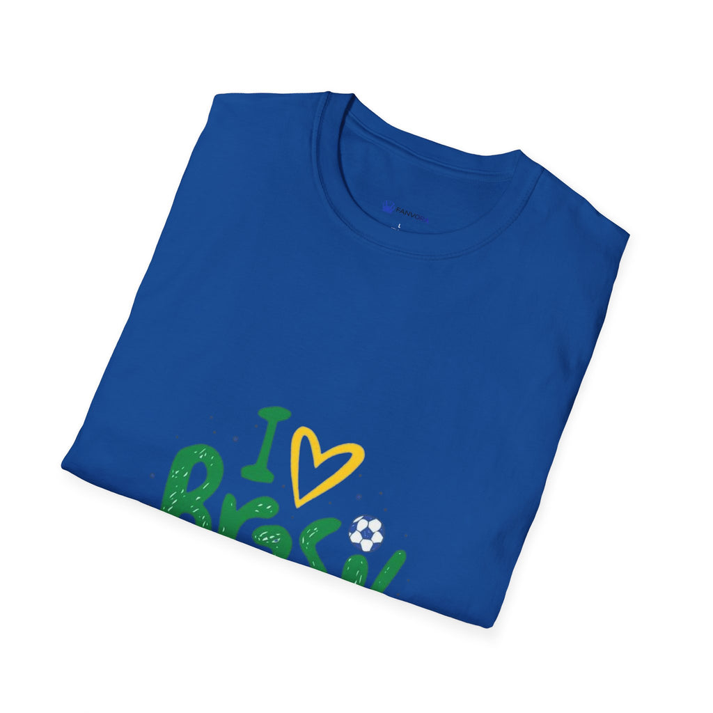 Brazil Soccer T-Shirt — I  Brazil Football Fan Tee