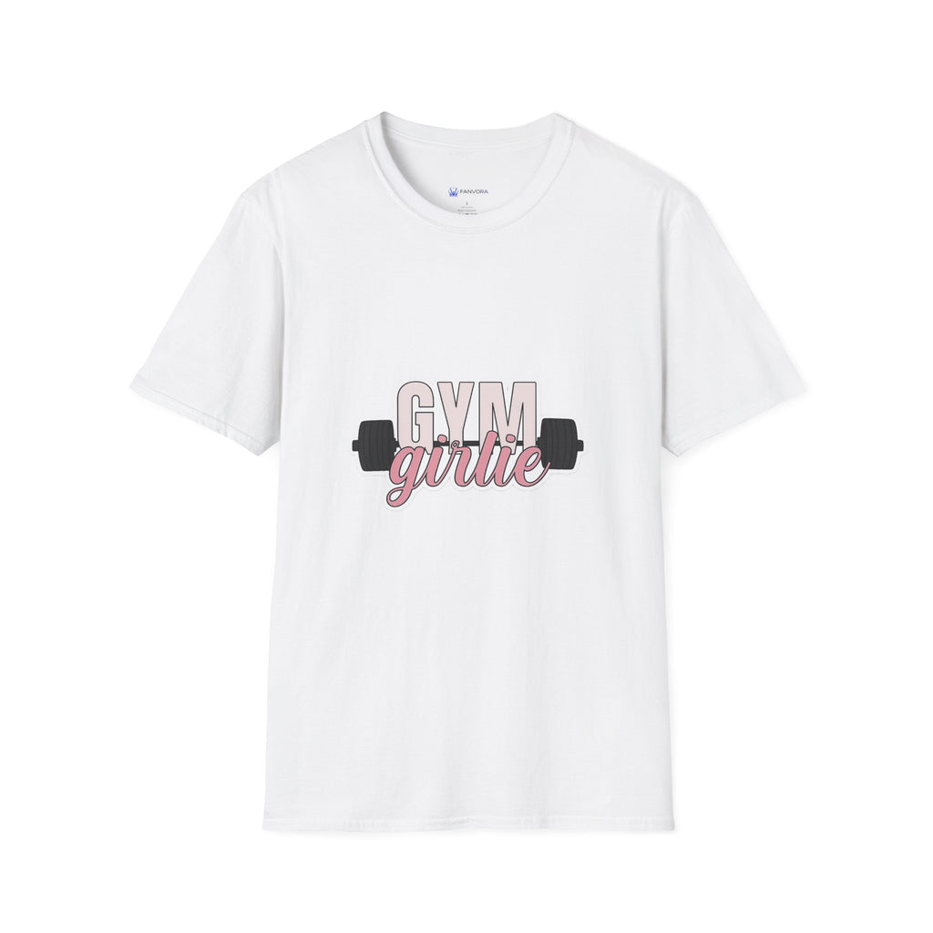 Gym Girlie T-Shirt — Women’s Fitness Tee with Barbell Graphic