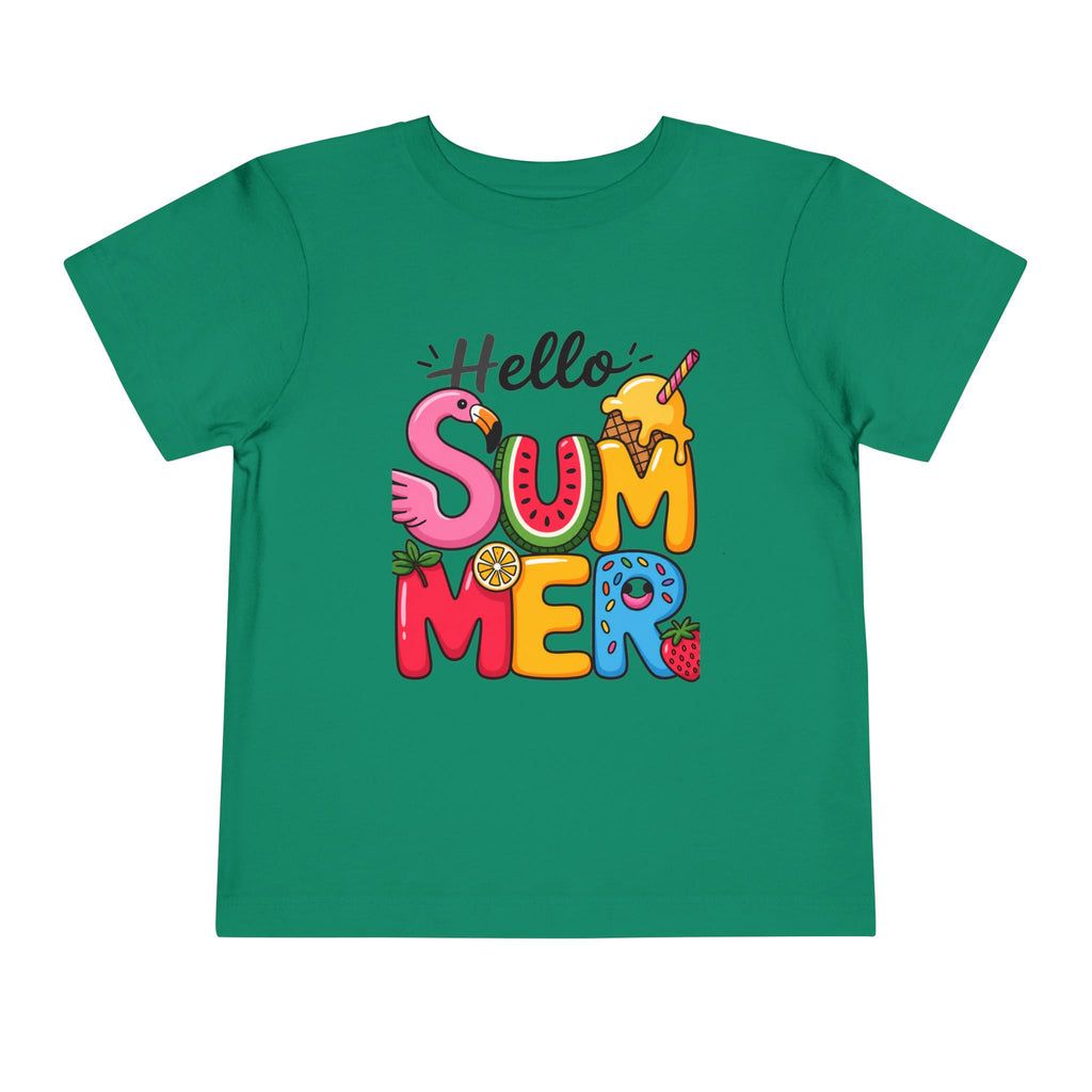 Hello Summer fruity typography Toddler Tee.