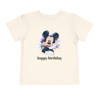 Toddler Tee — Cute Mickey "happy birthday" Birthday Shirt for Kids