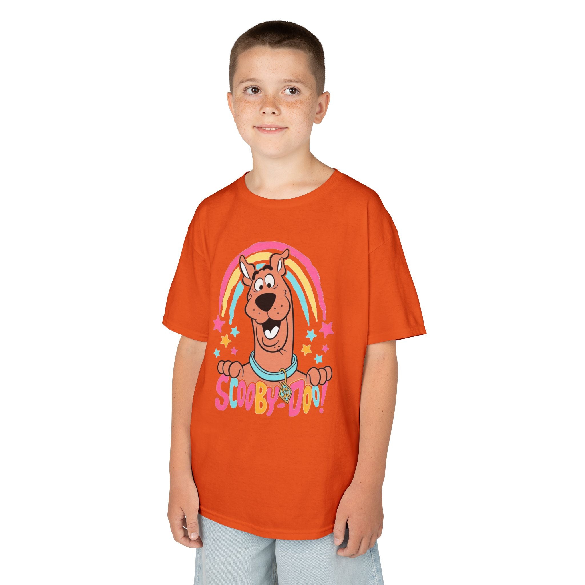 Scooby-Doo Kids T‑Shirt — Colorful Rainbow Cartoon Tee for Kids