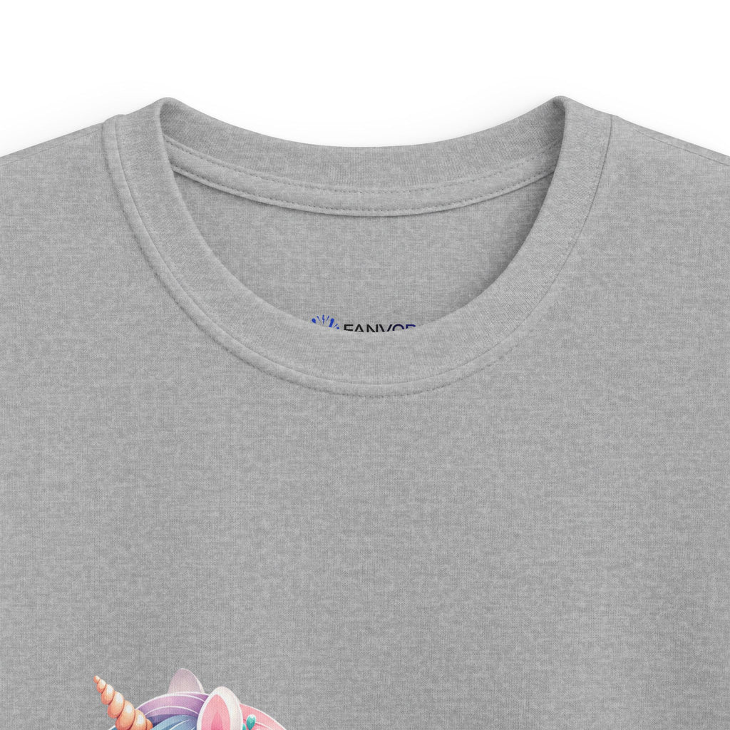 Kids Birthday Tee — Pastel Unicorn "Happy Birthday" Shirt for Girls