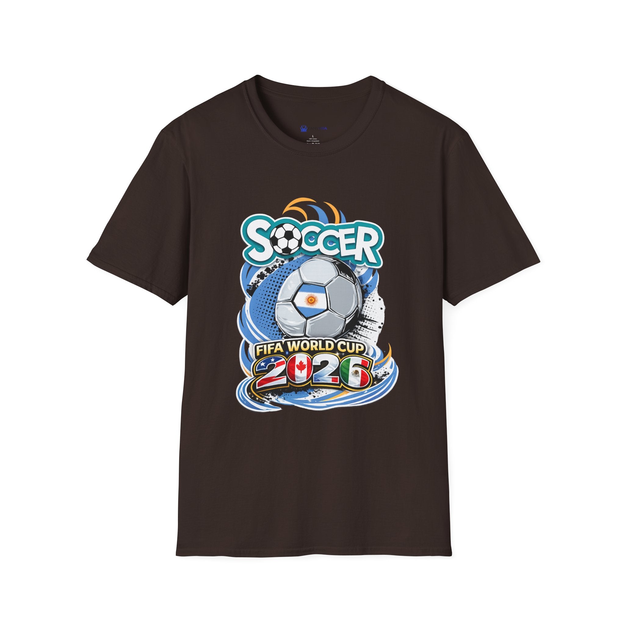 Soccer 2026  Graphic T-Shirt — Retro Ball Design soccer cup tee