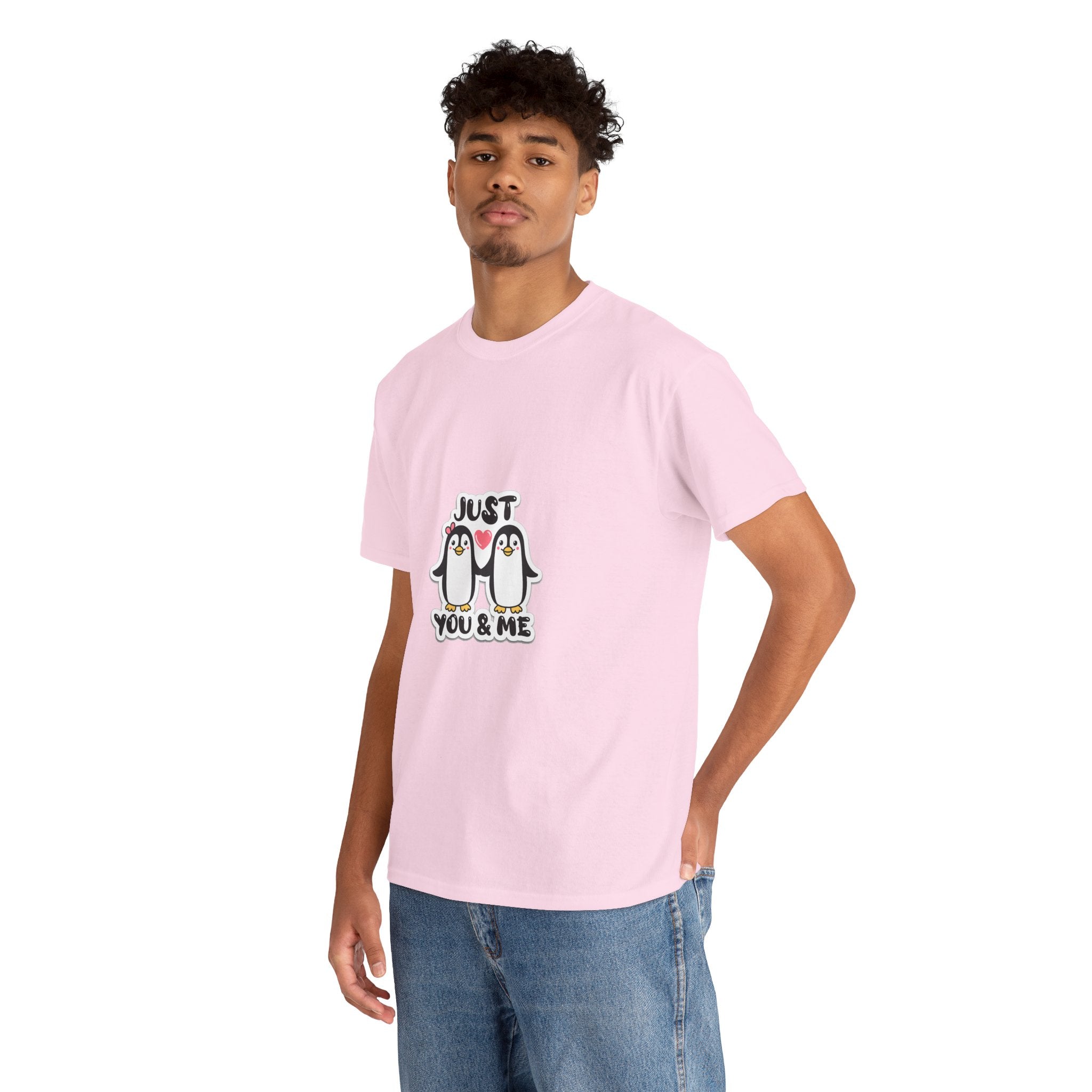 Just You & Me Penguin Tee — Cute Couples Graphic T-Shirt