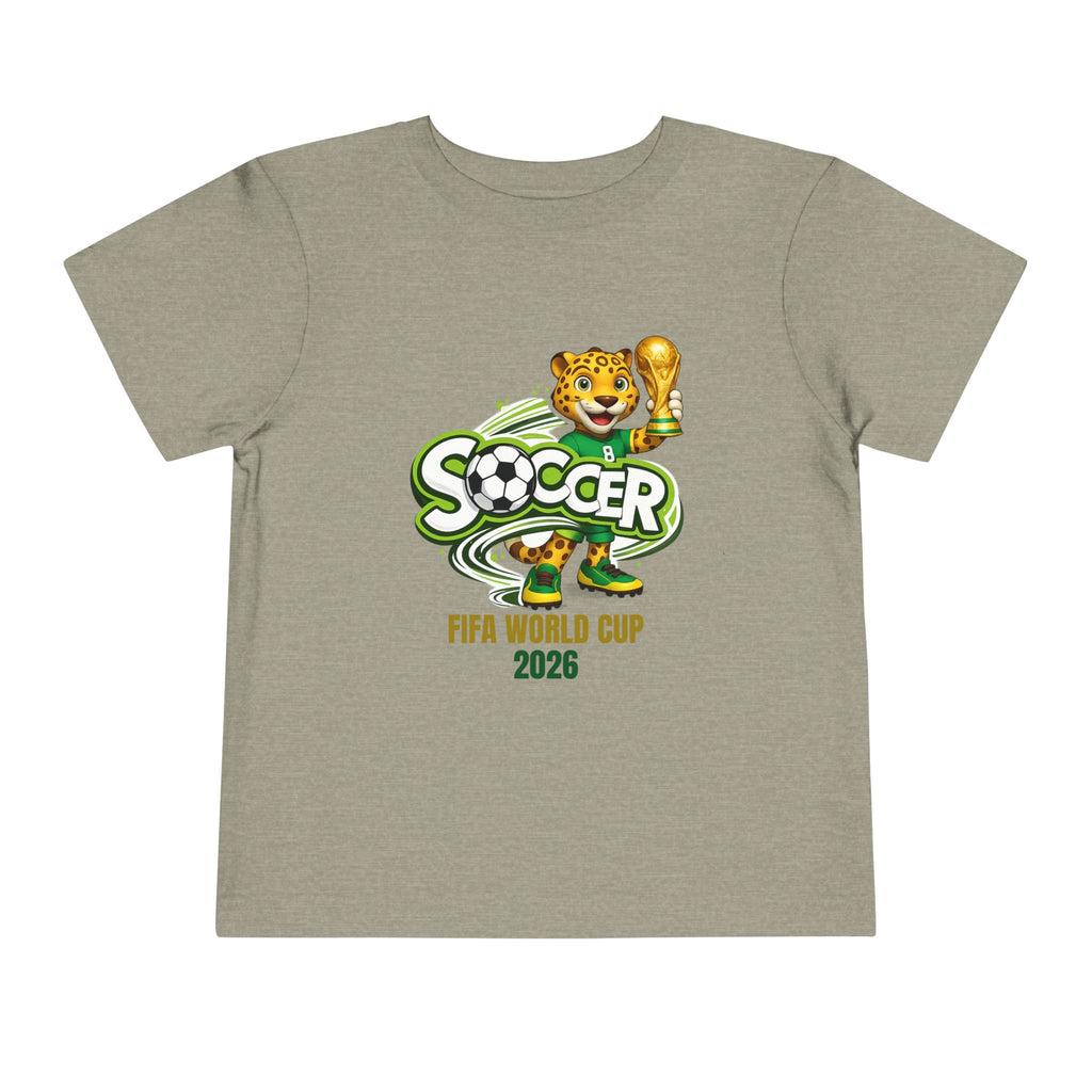 Soccer cup 2026 Toddler Soccer Tee — Cute Tiger Mascot Trophy Design