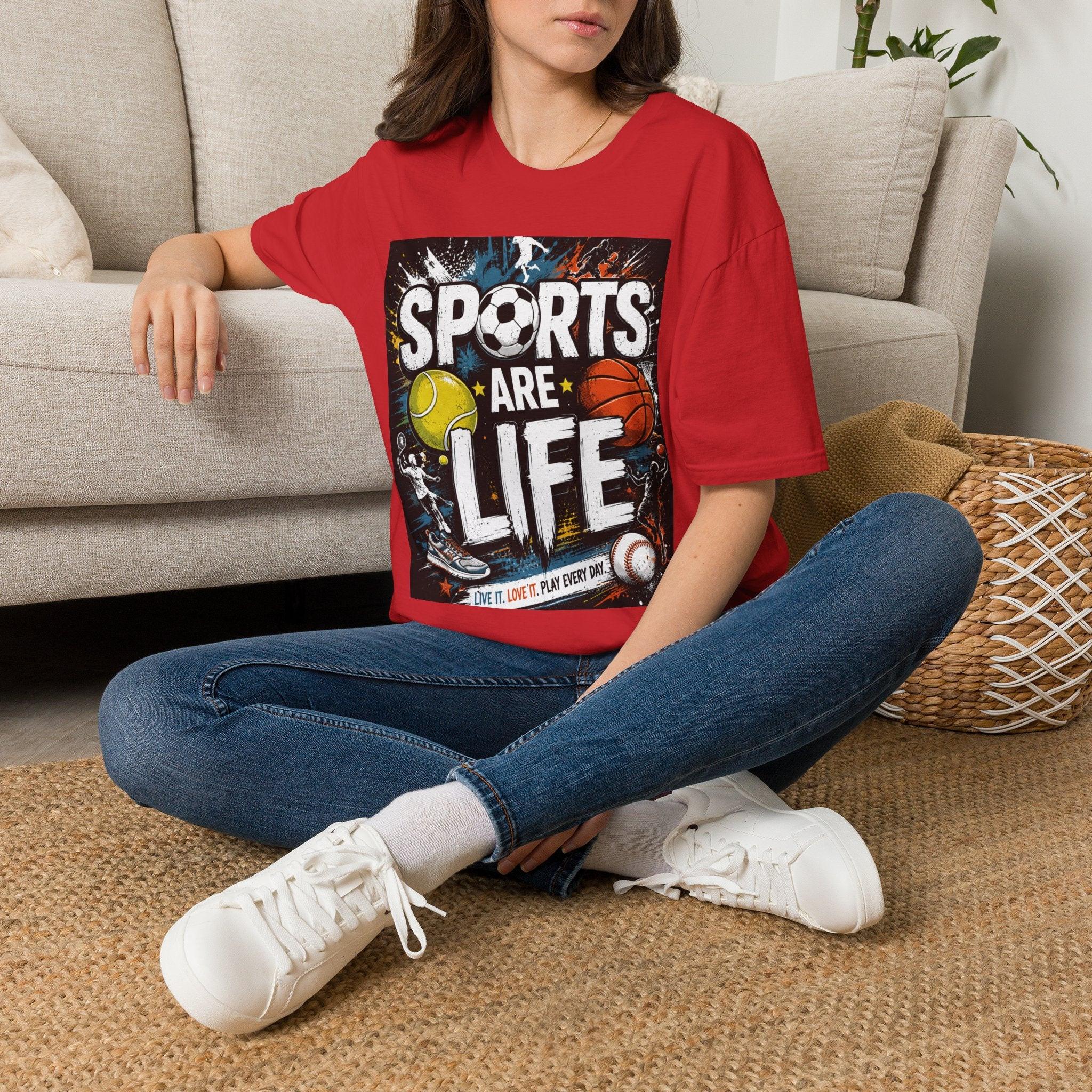 Sports Are Life T‑Shirt — Multi‑Sport Athletic Graphic Tee black sports.