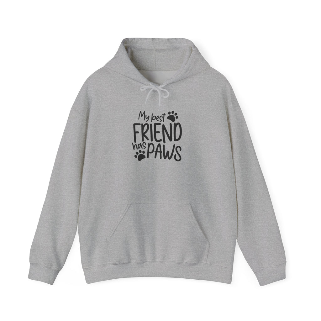 My Best Friend Has Paws Hoodie — Cute Paw Print Pet Lover Sweatshirt
