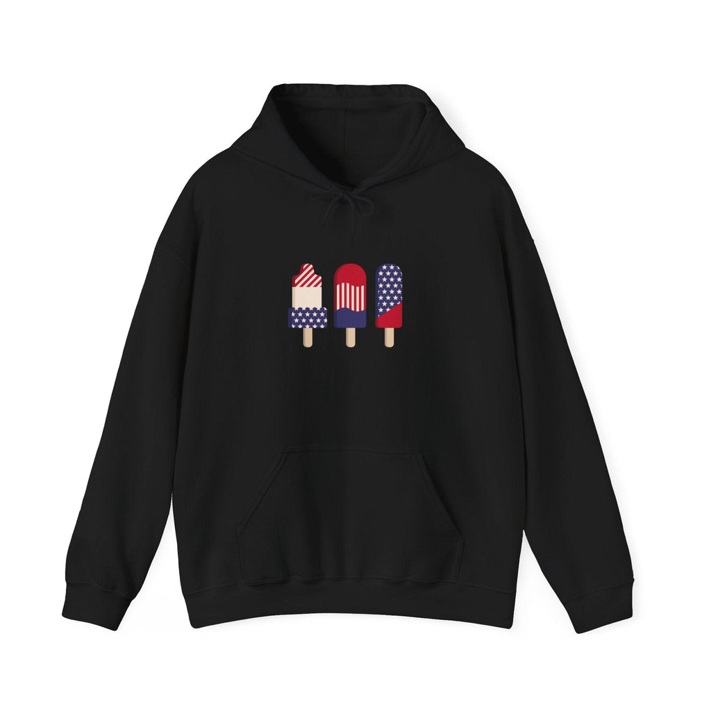 American Patriot Graphic Hoodie — Patriotic Fourth of July Sweatshirt.