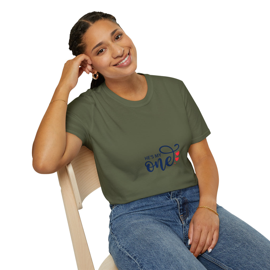 He's My One T-Shirt — Romantic Couples Valentine's Tee