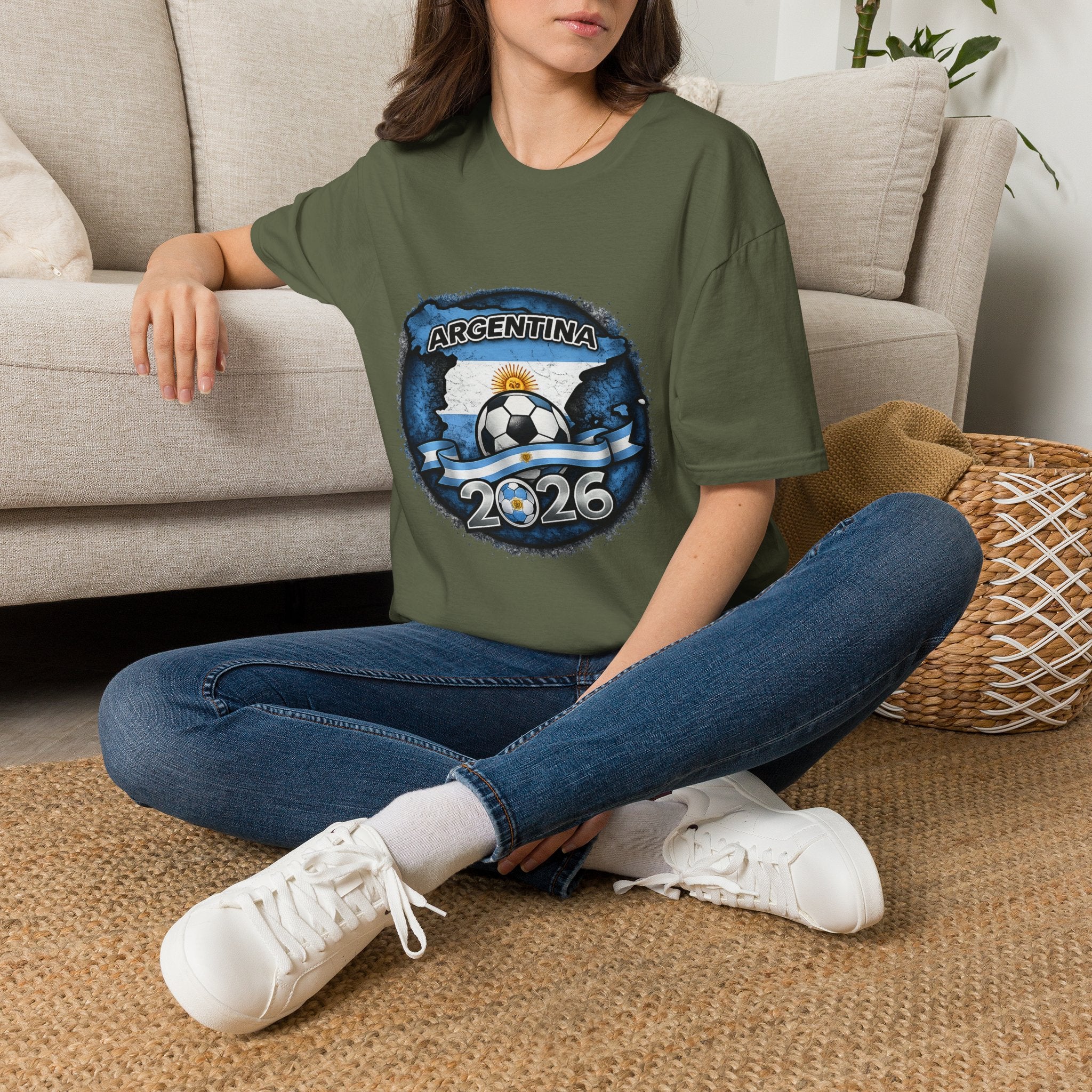 Argentina Soccer T‑Shirt 2026 — Fan Jersey
