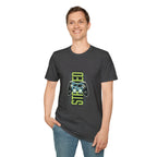 Retro Game Controller T-Shirt — 'STED' Vertical Gamer Graphic Tee