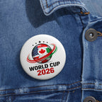 Soccer 2026 Soccer Button Pin — USA Canada Mexico Fan Badge