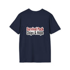 Unisex - Legends Unite Fans’ Choice World Cup T-Shirt — “Survival Pack: Chips & Hope”.