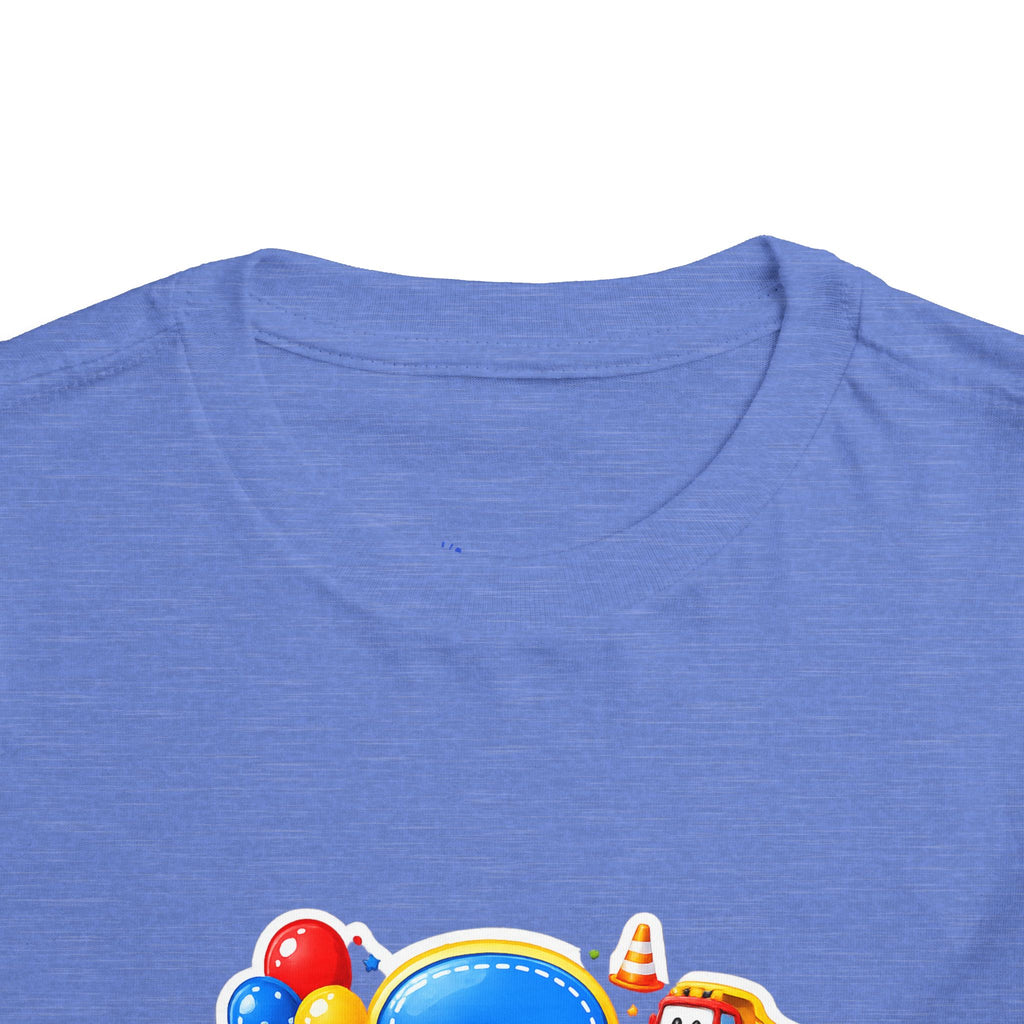 Toddler Birthday Tee — "3" Race Car Happy Birthday Shirt
