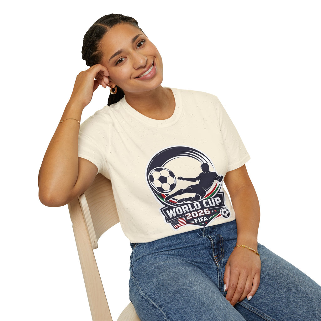 Soccer T-Shirt — FIFA Fan Tee with Player Silhouette