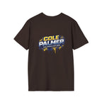 Soccer Player Graphic T-Shirt — 'England Legend' Blue Splash Design