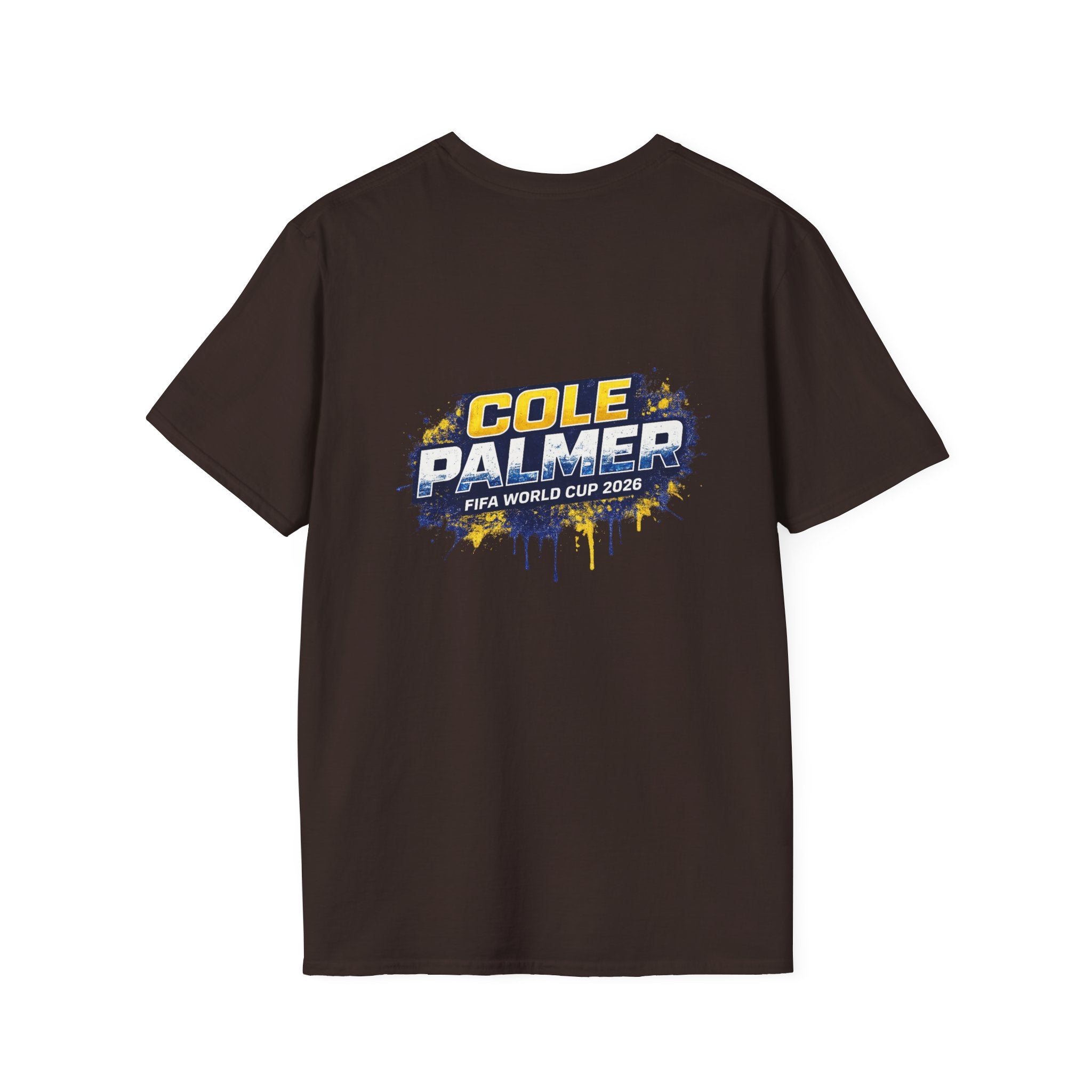Soccer Player Graphic T-Shirt — 'England Legend' Blue Splash Design