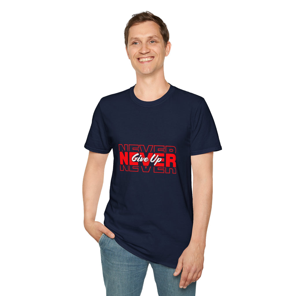 Never Give Up T-Shirt — Motivational Graphic Tee