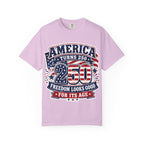 America Turns 250 T-Shirt – "Freedom Looks Good For Its Age" Patriotic 4th of July Tee