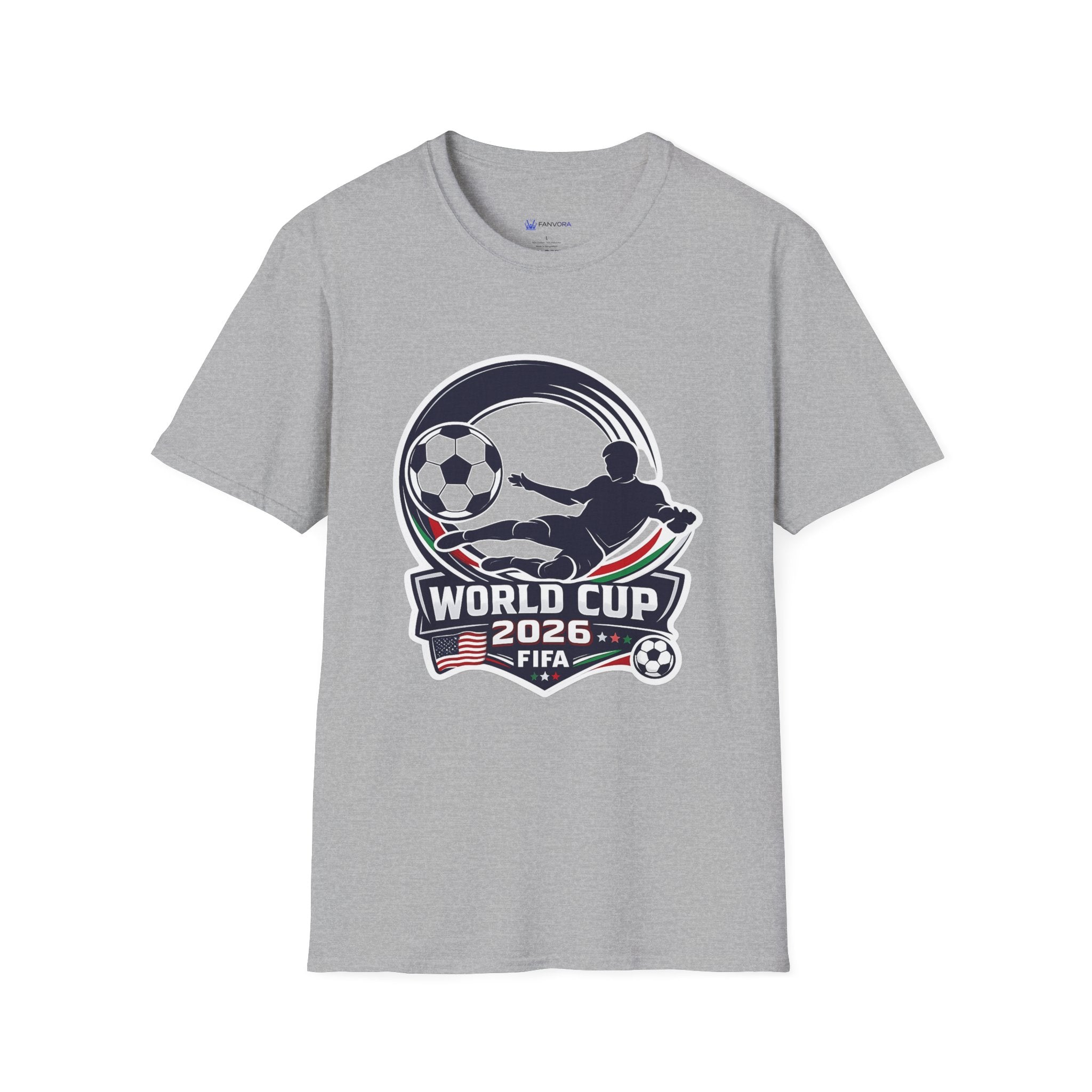 Soccer T-Shirt — FIFA Fan Tee with Player Silhouette