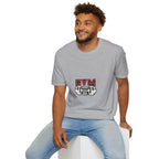 Gym Mode T-Shirt — Fitness Workout Tee with Dumbbell Graphic