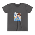 Youth Tee - Cute 'Super Strike!' Soccer Boy Graphic