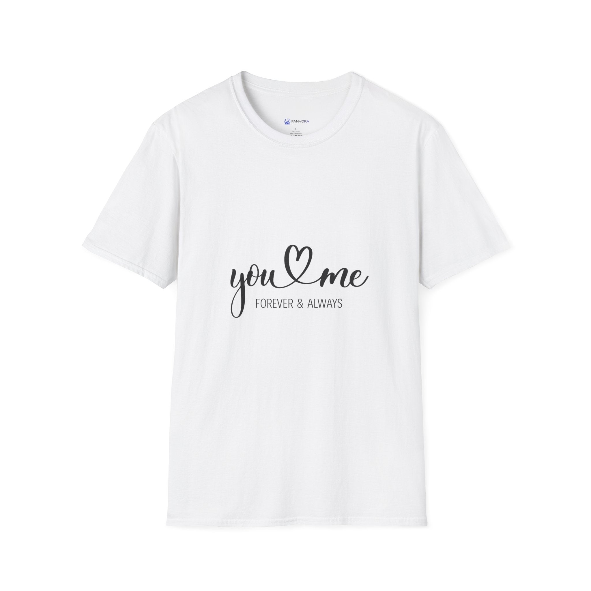 Couples T‑Shirt — "you  me" Romantic Tee (Forever & Always)