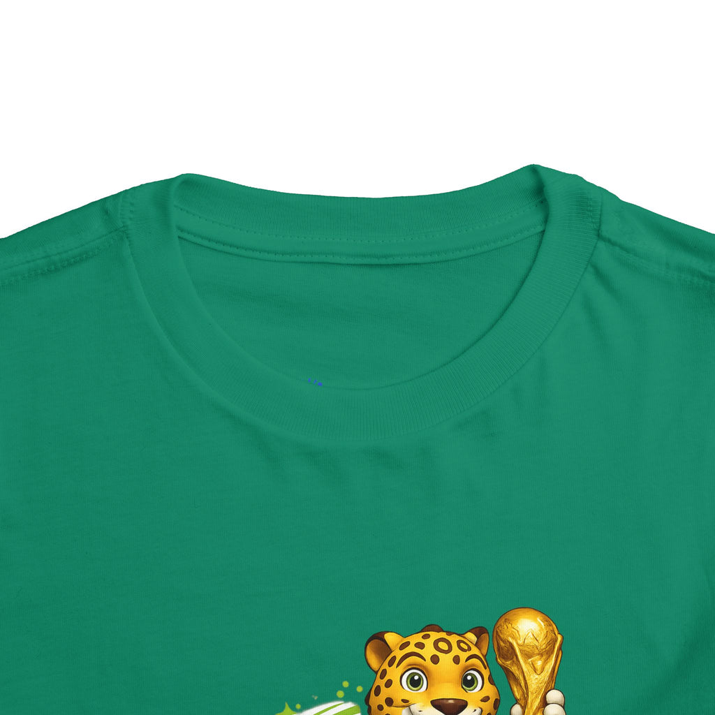 Soccer cup 2026 Toddler Soccer Tee — Cute Tiger Mascot Trophy Design