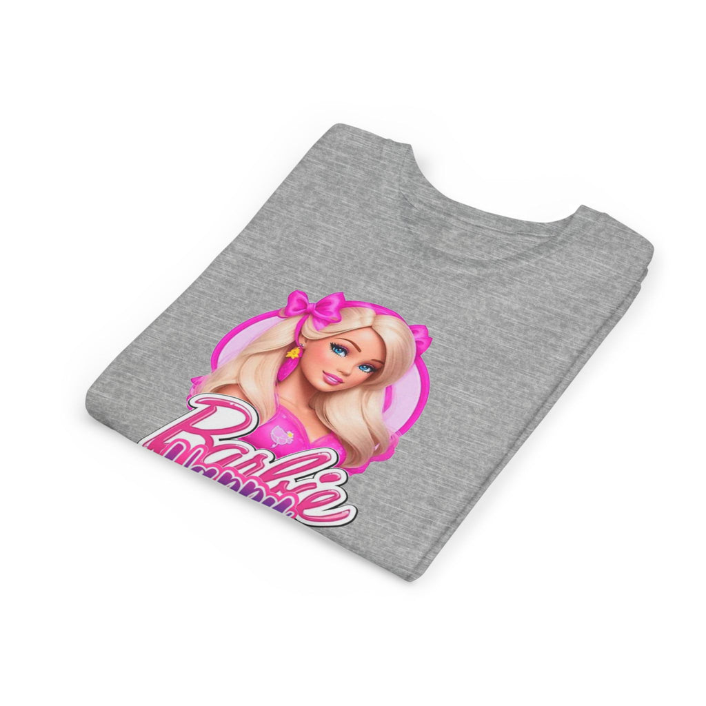 Youth Tee — "Barbie Happy Birthday" Pink Birthday Graphic Shirt