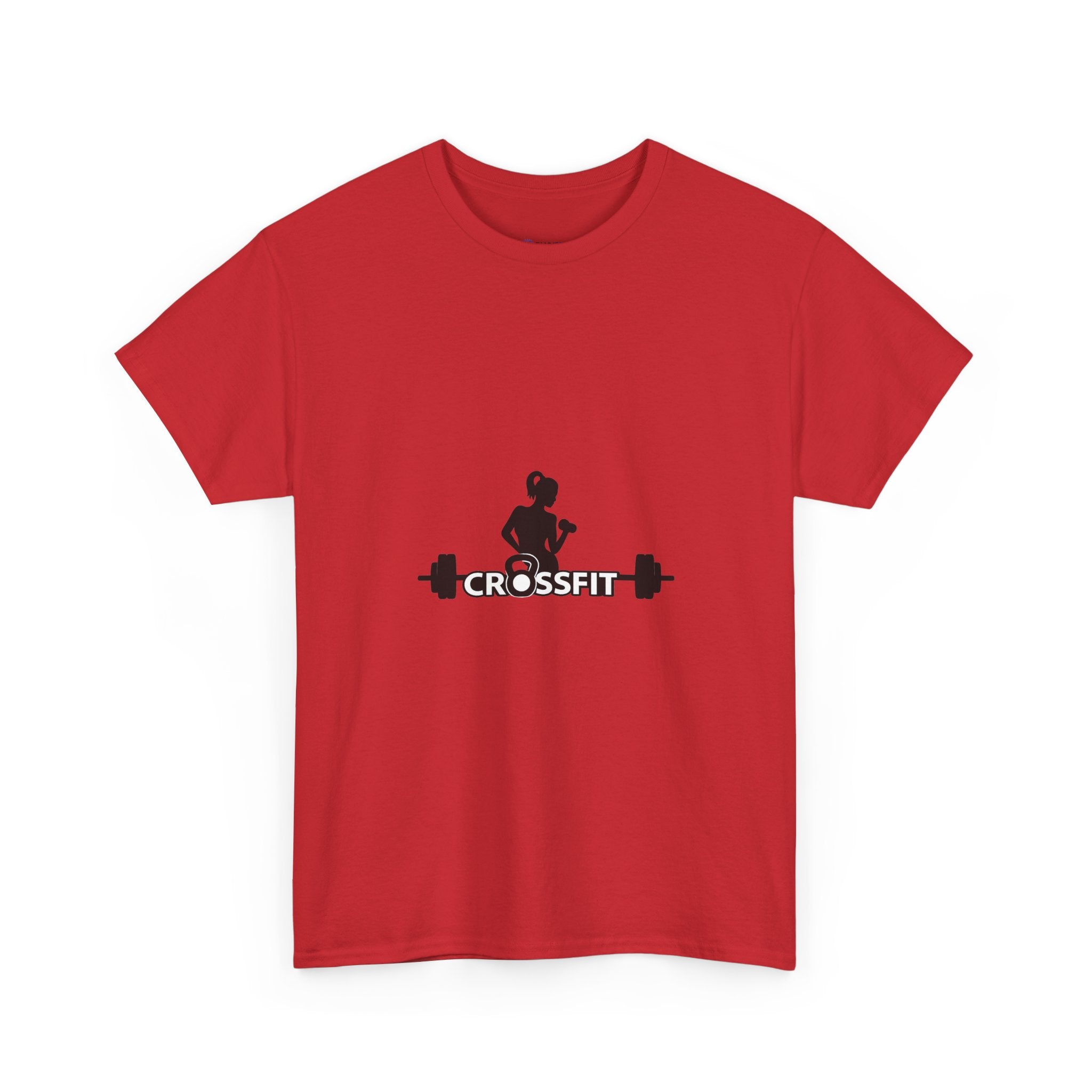 CrossFit Weightlifter T-Shirt — Barbell Silhouette Gym Tee