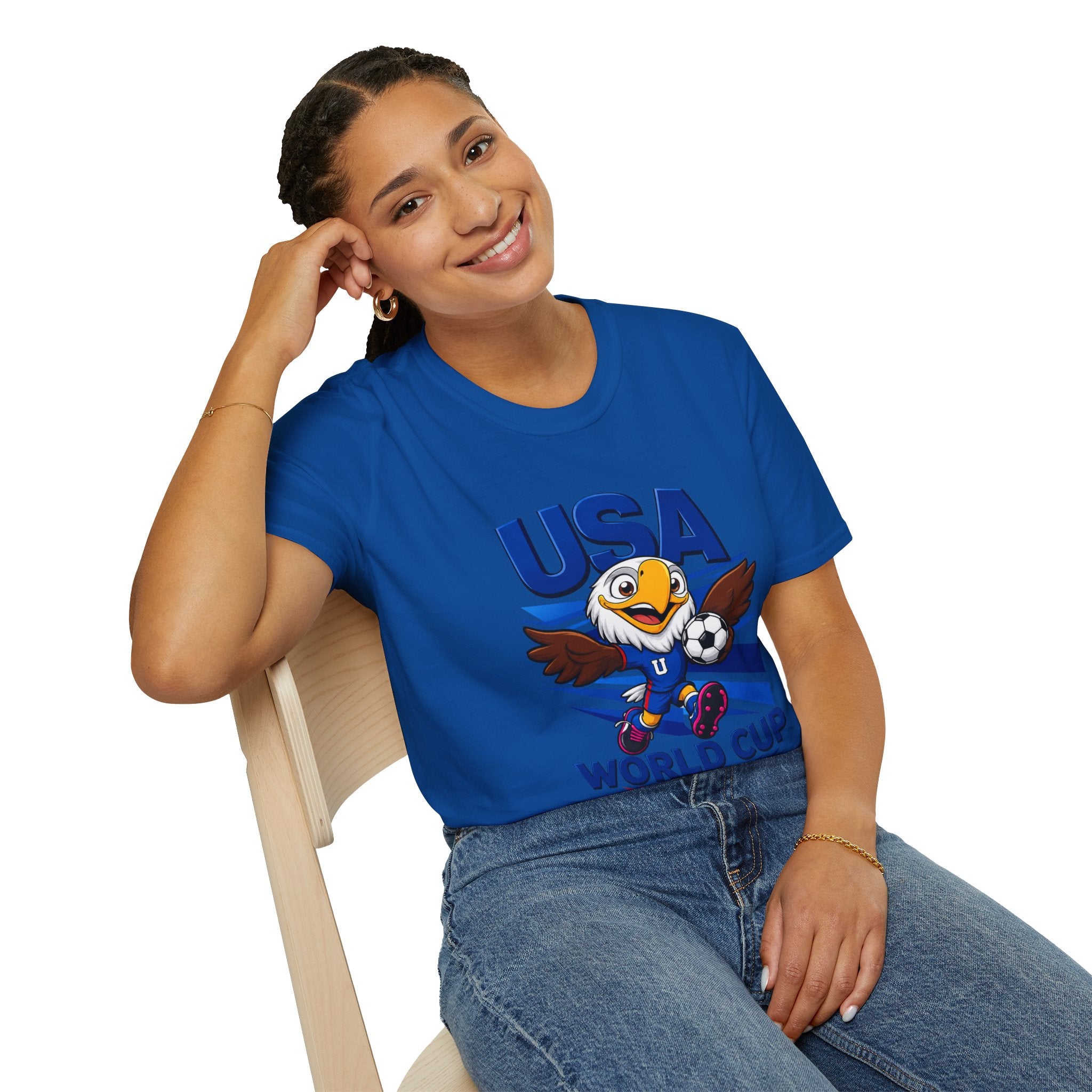 USA  Soccer T-Shirt — Eagle Mascot Graphic