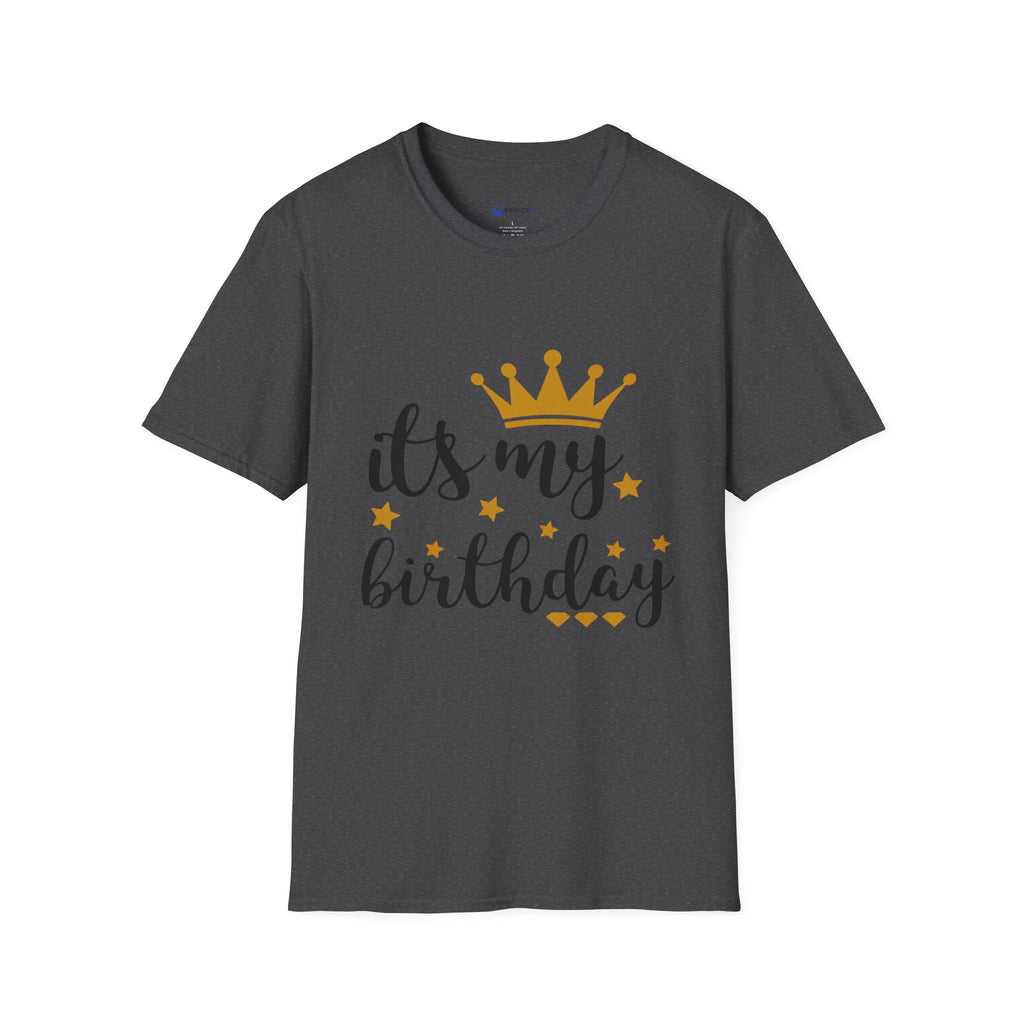 Birthday Tee — “It's My Birthday” Crown Graphic T-Shirt