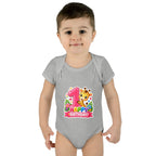 1st Birthday Baby Bodysuit - Happy Birthday Giraffe Onesie