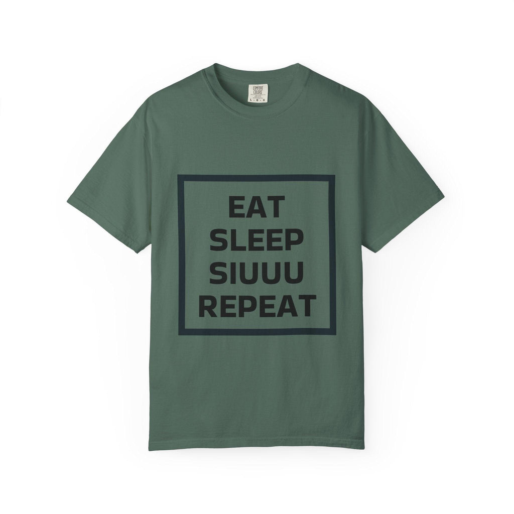 Unisex CR7 Fans Siuuu T-Shirt — Eat Sleep Siuuu Repeat Graphic Tee.