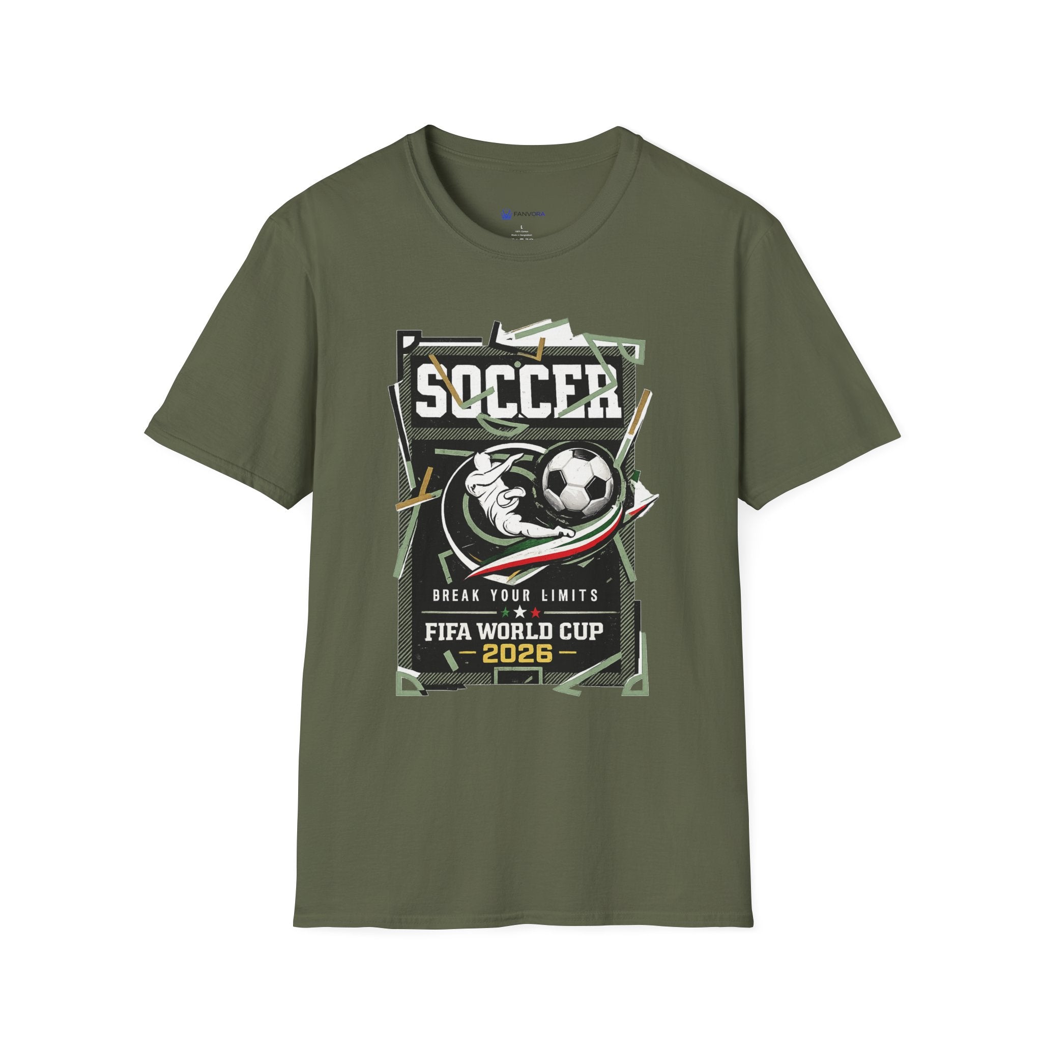 Soccer Cup 2026 Graphic T‑Shirt — Vintage Team Crest Soccer Tee