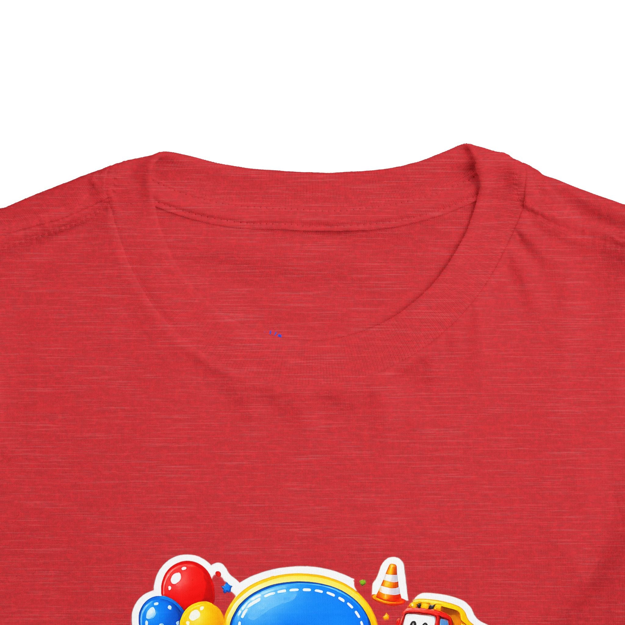 Toddler Birthday Tee — "3" Race Car Happy Birthday Shirt