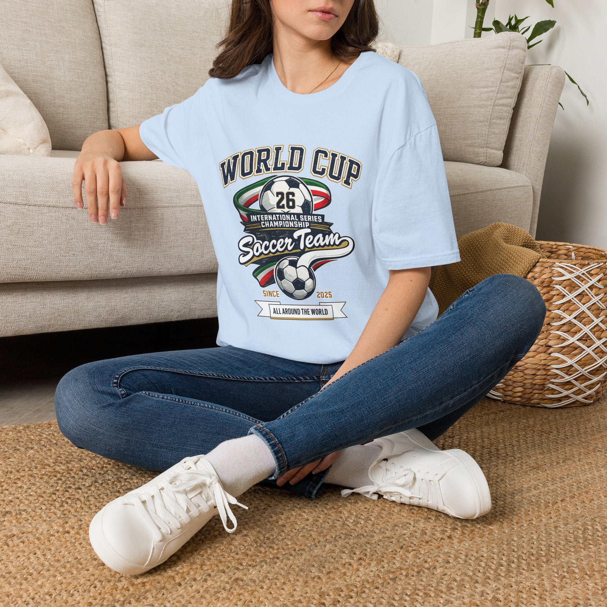Soccer Team T‑Shirt – Vintage International Series Championship Design