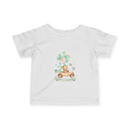 Baby 2nd Birthday Tee - Cute Bear in Car with Balloons Infant Shirt
