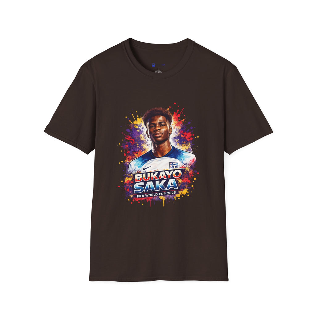England Lagend Portrait T-Shirt — Color Splash Football Fan Tee
