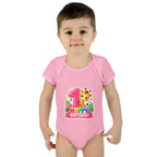 1st Birthday Baby Bodysuit - Happy Birthday Giraffe Onesie