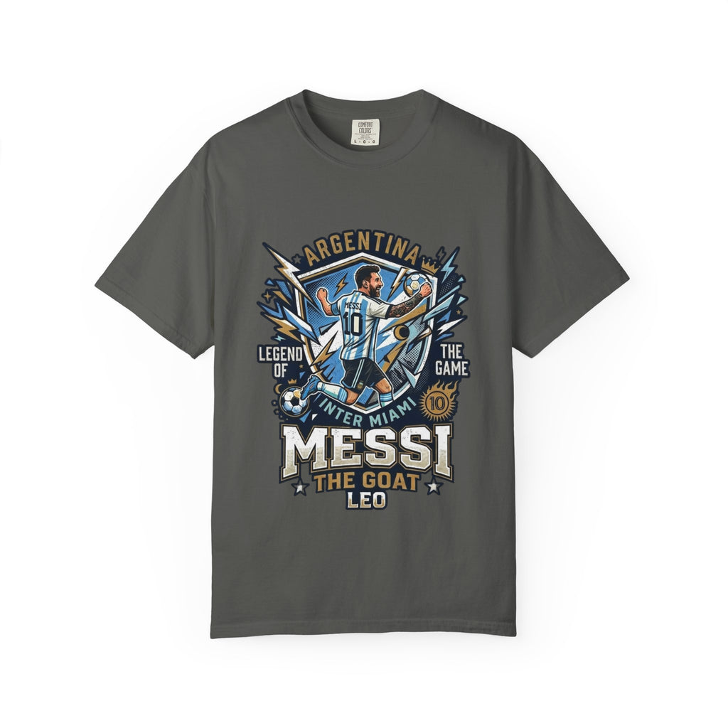 Messi "The GOAT" Soccer T-Shirt - Argentina Fan Version