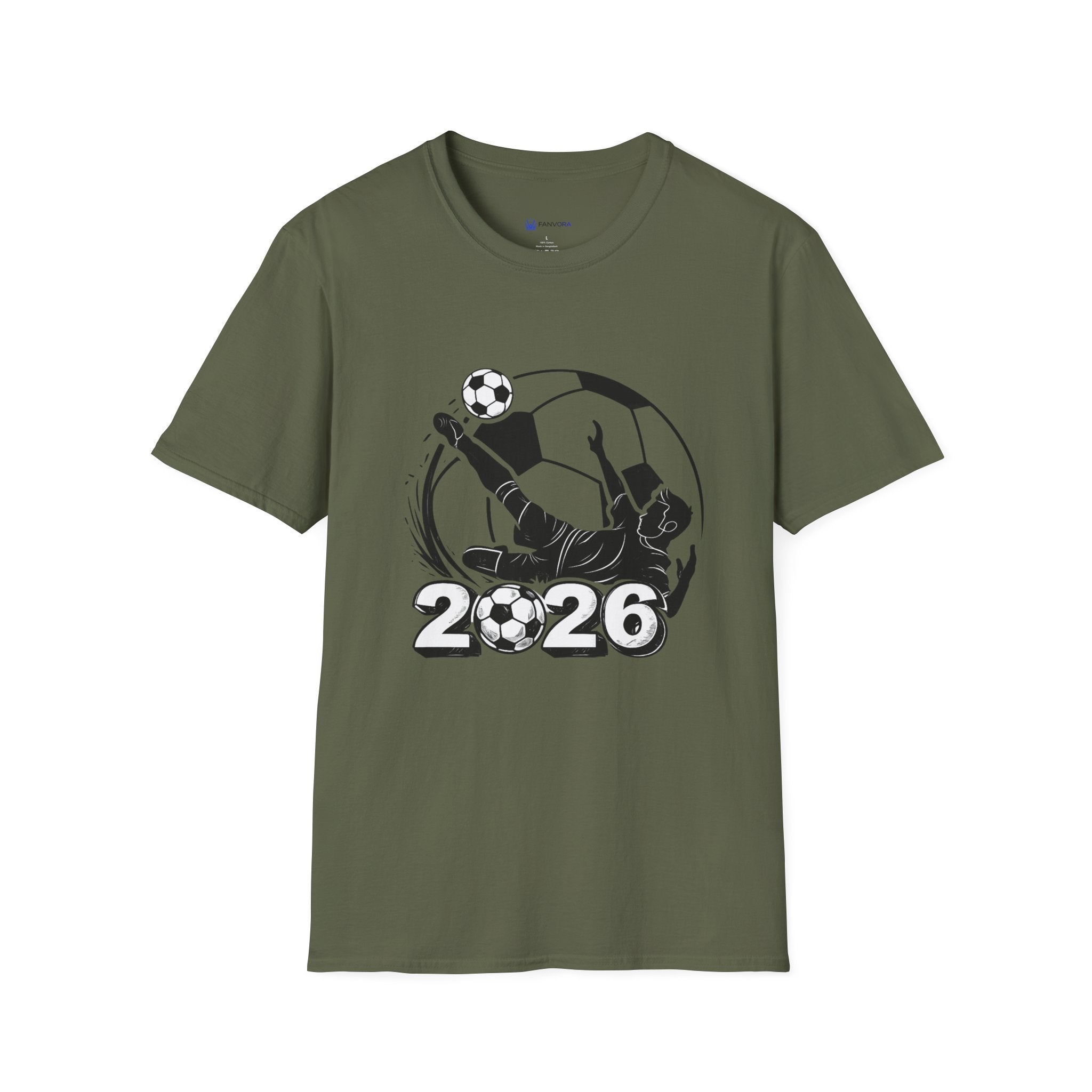 Soccer 2026 T-Shirt — Futbol Player Kick Graphic Tee