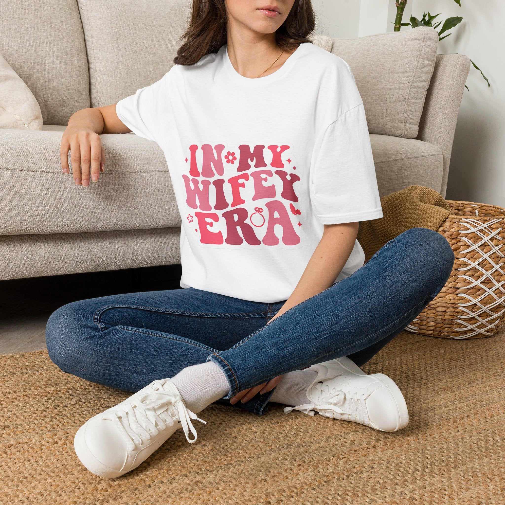 Wifey Era T-Shirt — 'In My Wifey Era' Retro Floral Graphic Tee