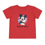 Toddler Tee — Cute Mickey "happy birthday" Birthday Shirt for Kids